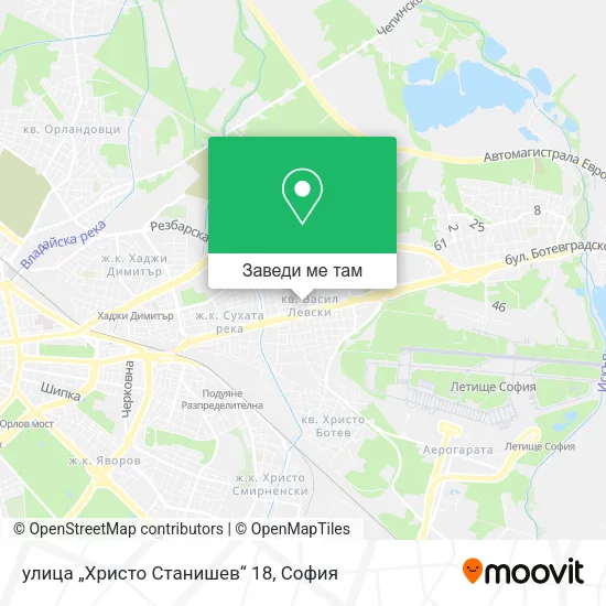 улица „Христо Станишев“ 18 карта