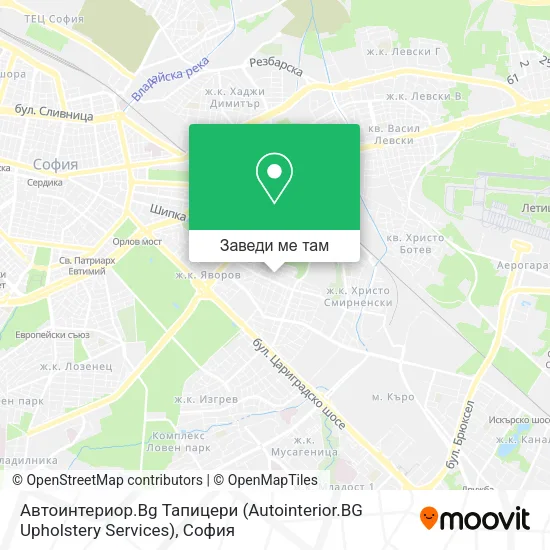 Автоинтериор.Bg Тапицери (Autointerior.BG Upholstery Services) карта