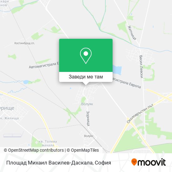 Площад Михаил Василев-Даскала карта