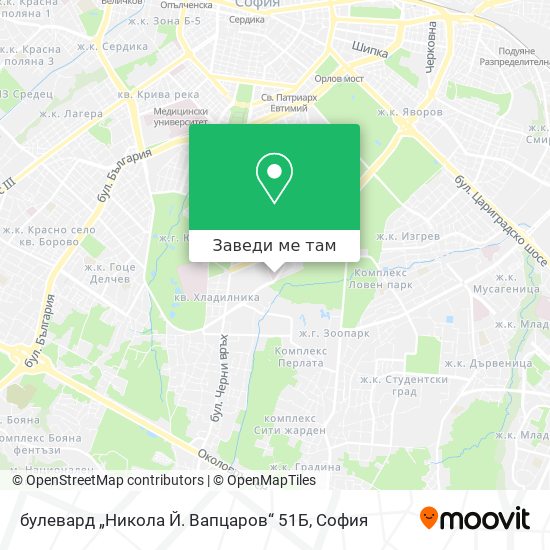 булевард „Никола Й. Вапцаров“ 51Б карта