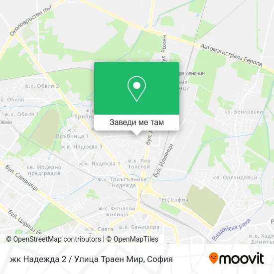 жк Надежда 2 / Улица Траен Мир карта