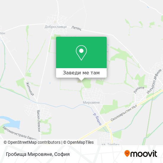 Гробища Мировяне карта