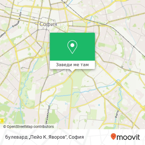 булевард „Пейо К. Яворов“ карта