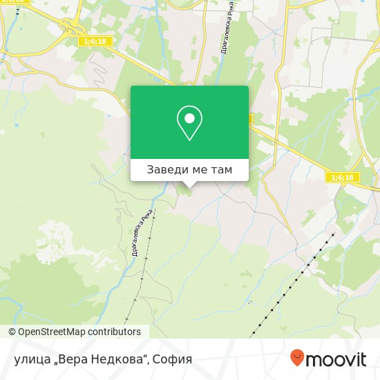 улица „Вера Недкова“ карта
