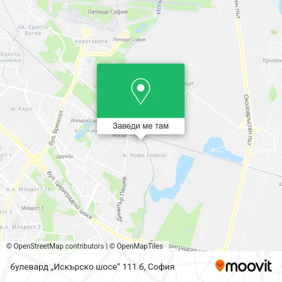 булевард „Искърско шосе“ 111 б карта