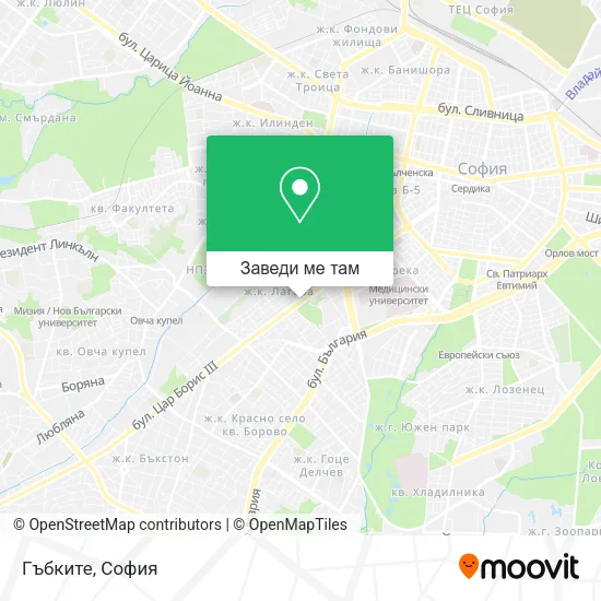 Гъбките карта