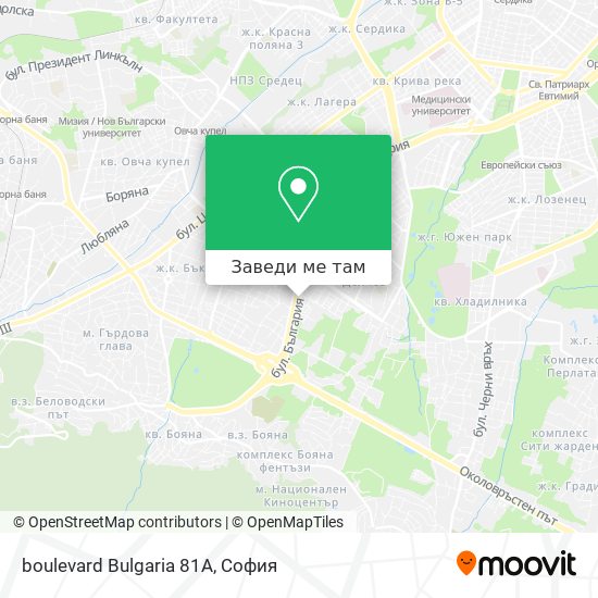 boulevard Bulgaria 81A карта