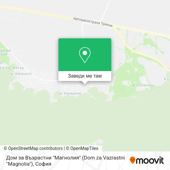 Дом за Възрастни "Магнолия" (Dom za Vazrastni "Magnolia") карта
