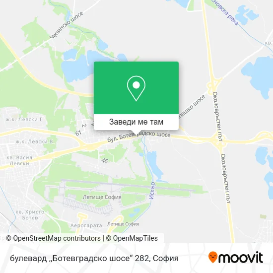 булевард ,,Ботевградско шосе“ 282 карта