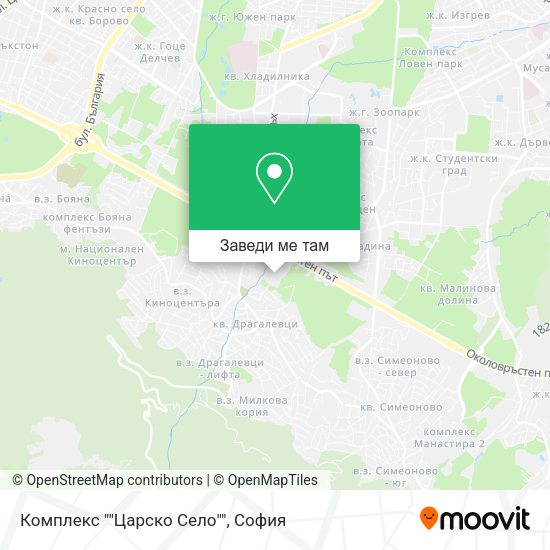 Комплекс ""Царско Село"" карта
