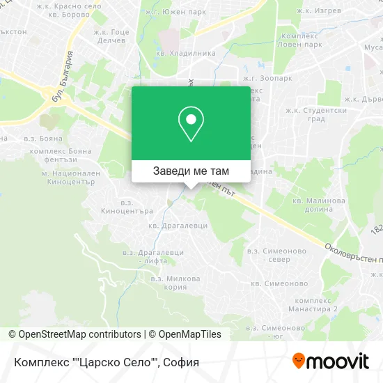 Комплекс ""Царско Село"" карта