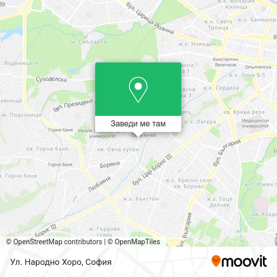 Ул. Народно Хоро карта