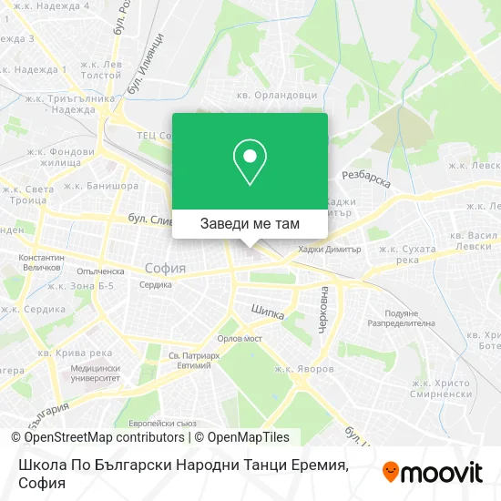 Школа По Български Народни Танци Еремия карта