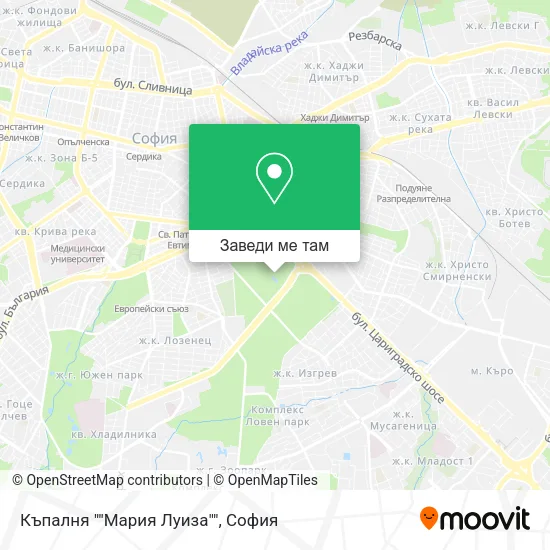 Къпалня ""Мария Луиза"" карта
