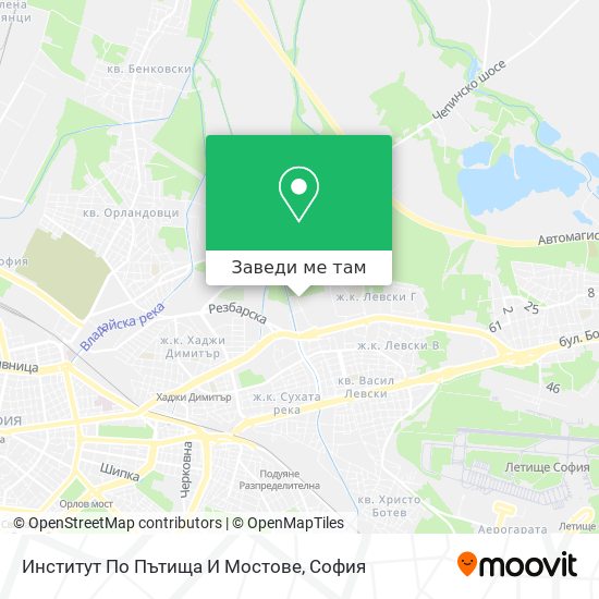 Институт По Пътища И Мостове карта
