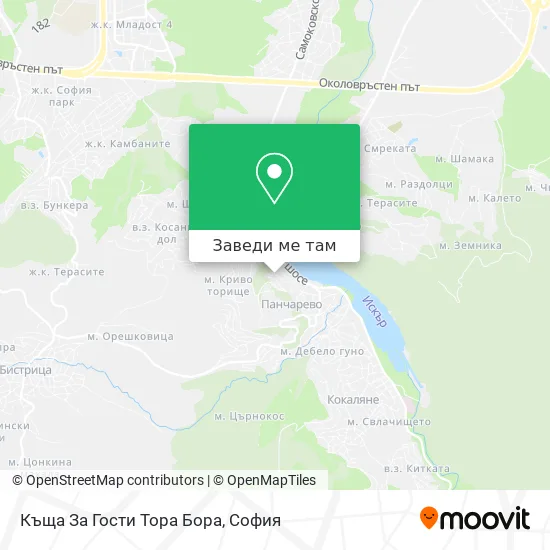 Къща За Гости Тора Бора карта