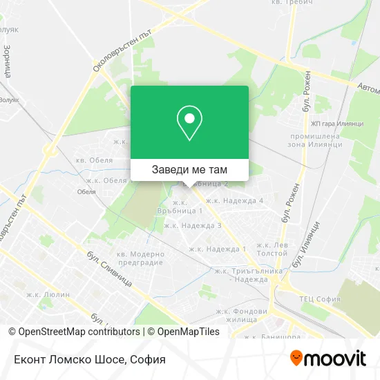 Еконт Ломско Шосе карта