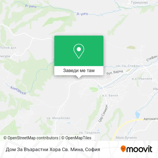 Дом За Възрастни Хора Св. Мина карта