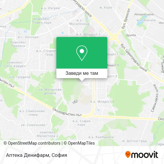 Аптека Денифарм карта