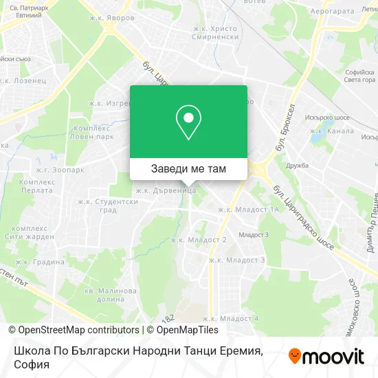 Школа По Български Народни Танци Еремия карта