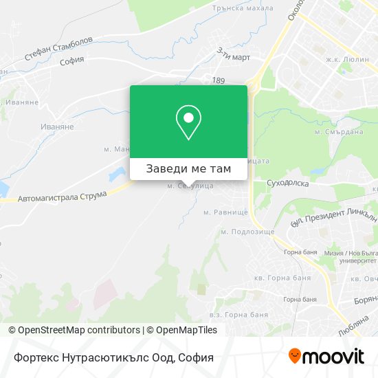 Фортекс Нутрасютикълс Оод карта