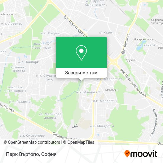 Парк Въртопо карта