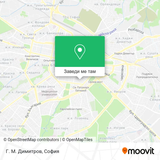 Г. М. Димитров карта