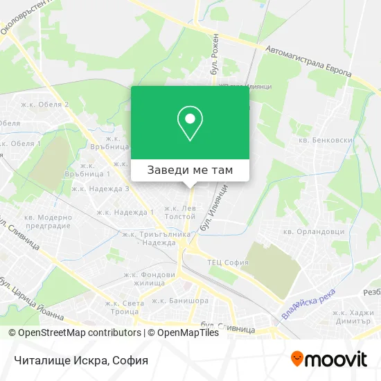 Читалище Искра карта