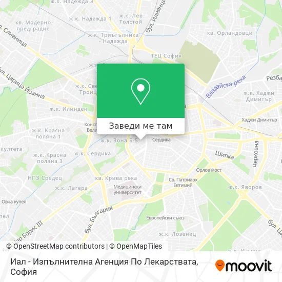 Иал - Изпълнителна Агенция По Лекарствата карта