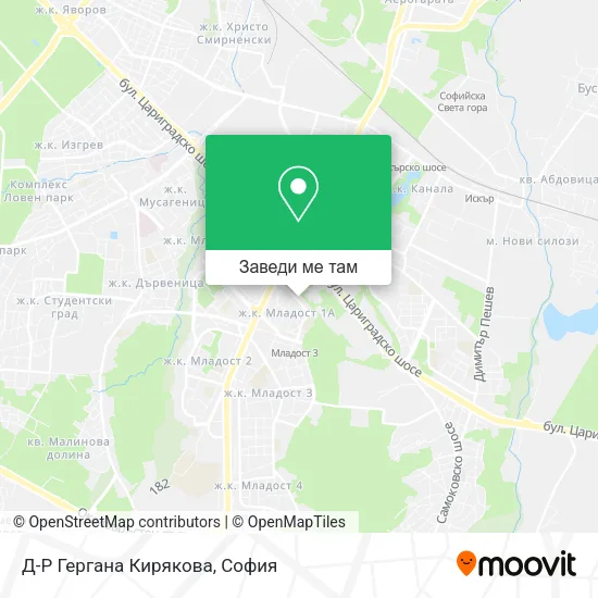 Д-Р Гергана Кирякова карта