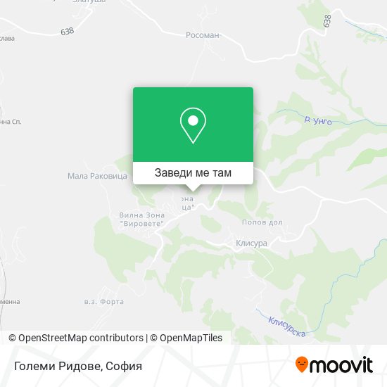 Големи Ридове карта