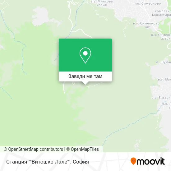 Станция ""Витошко Лале"" карта