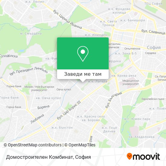 Домостроителен Комбинат карта