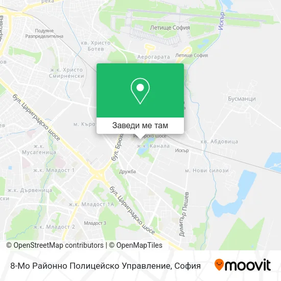 8-Мо Районно Полицейско Управление карта