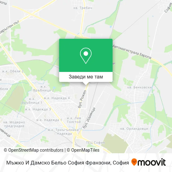 Мъжко И Дамско Бельо София Франзони карта