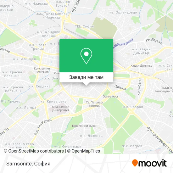 Samsonite карта