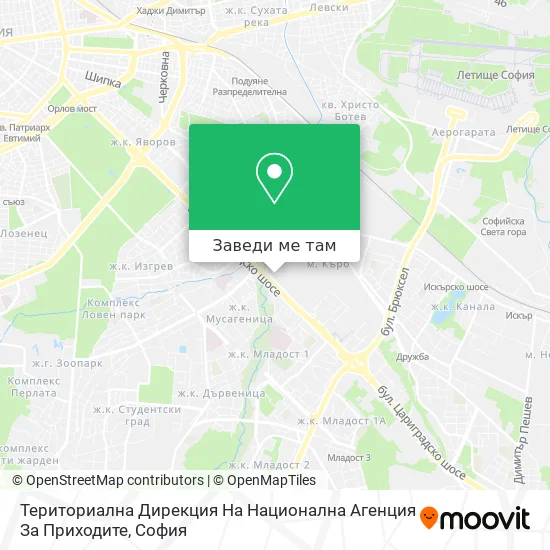 Териториална Дирекция На Национална Агенция За Приходите карта