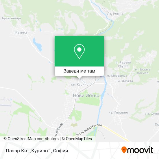 Пазар Кв. „Курило‟ карта