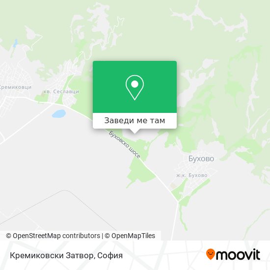 Кремиковски Затвор карта