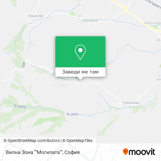 Вилна Зона ""Могилата"" карта