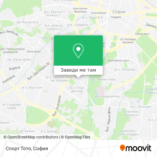 Спорт Тото карта