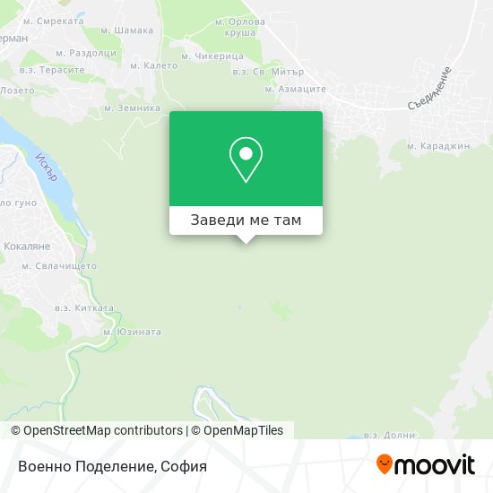 Военно Поделение карта