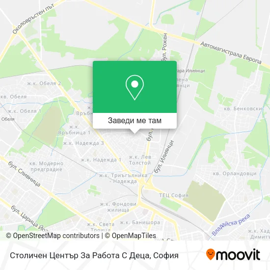 Столичен Център За Работа С Деца карта