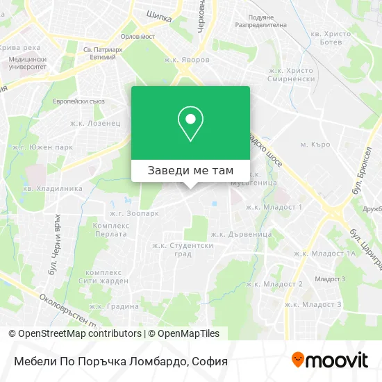 Мебели По Поръчка Ломбардо карта