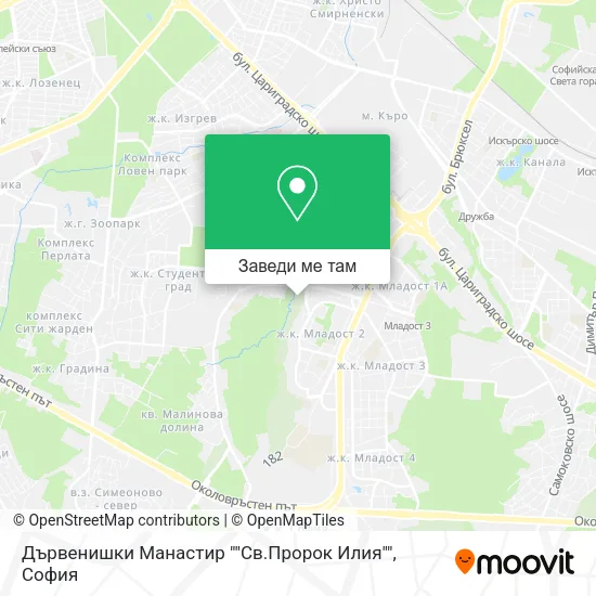 Дървенишки Манастир ""Св.Пророк Илия"" карта