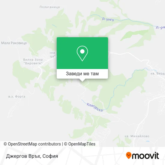 Джергов Връх карта