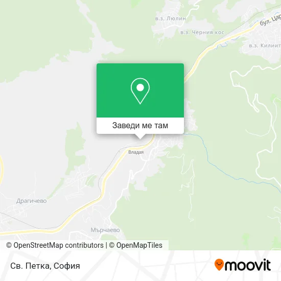 Св. Петка карта