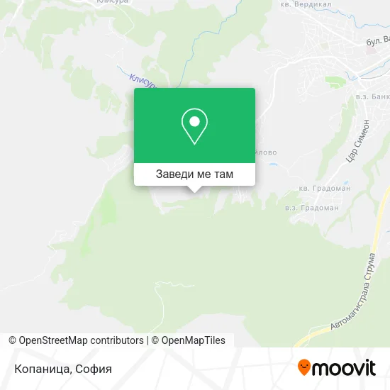 Копаница карта