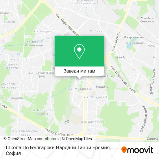 Школа По Български Народни Танци Еремия карта