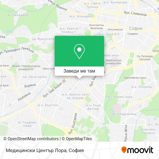 Медицински Център Лора карта